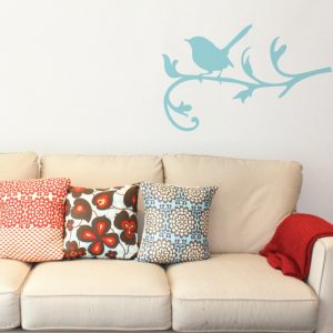 Blue Wren Wall Sticker